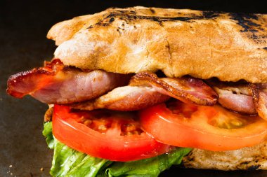 rustik blt sandviç yakın çekim