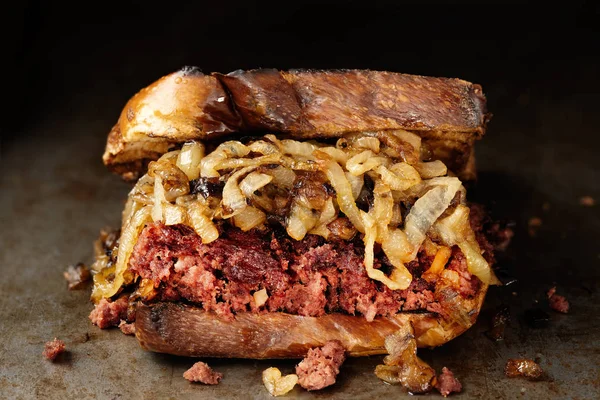 Rustik Corned Beef Beef Sandwich — Stockfoto