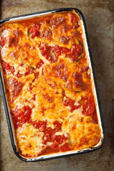 Italienische Auberginen-Parmigiana — Stockfoto