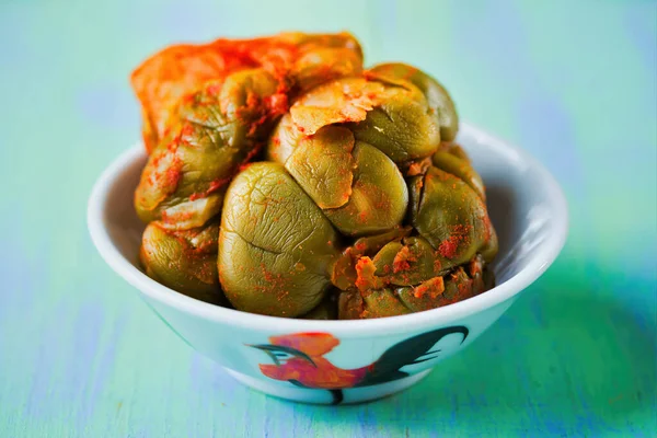Zbliżenie Szechuan Zakonserwowane Warzywa — Zdjęcie stockowe