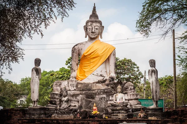 Buddha Statues Ayutthaya Ancient City Thailand — Stock Photo, Image