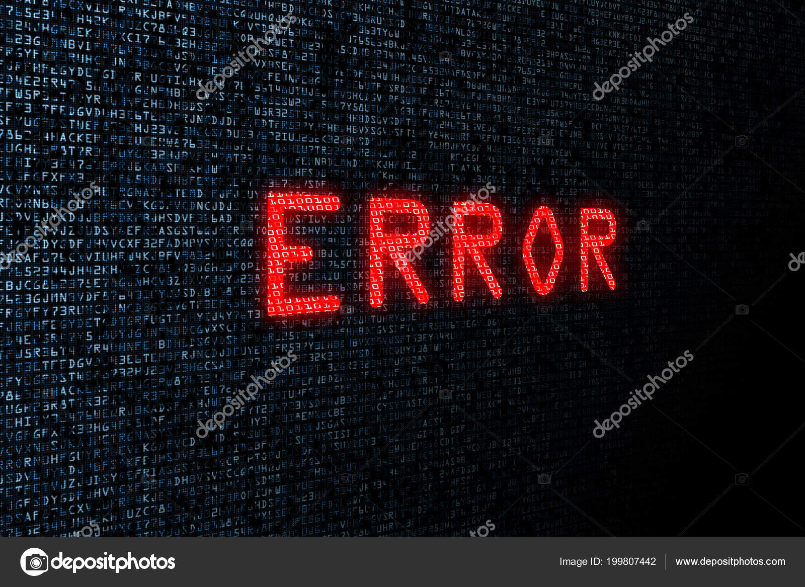 Word Error Binary Computer Code Background Stock Photo Image By C Gluber