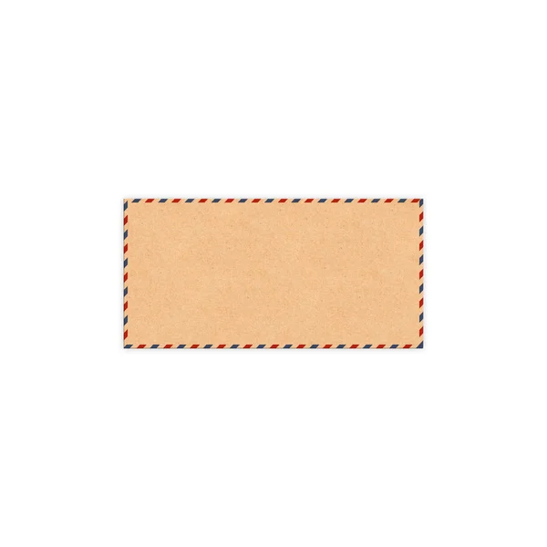 Envelope Retro Isolado Sobre Fundo Branco — Fotografia de Stock