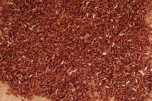 Uncooked Brown Rice Background — Stock Photo, Image