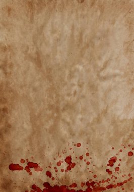 bloody stains on brown background clipart