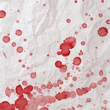 bloody stains on white background