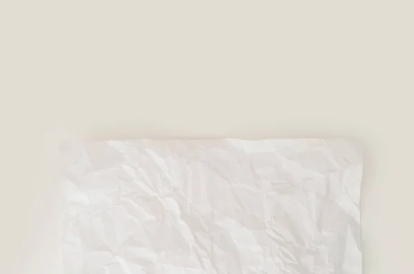 Crumpled White Sheet White Background — Stock Photo, Image