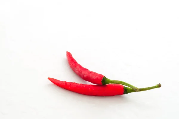 Red Peppers Isolated White Background — Stock Photo, Image