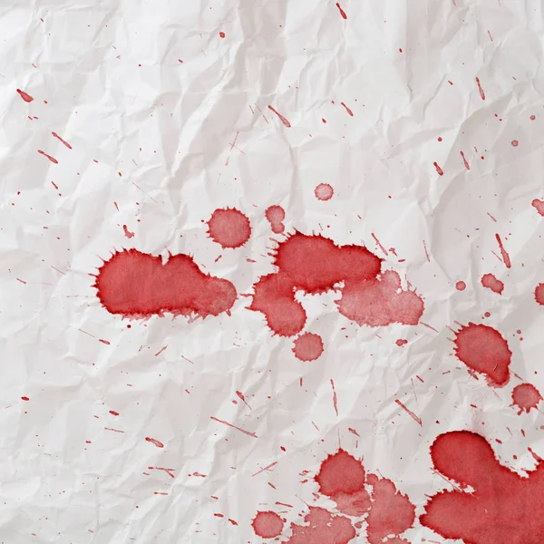 白い背景の上の血の汚れ — ストック写真
