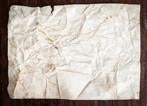 Background Texture Crumpled Aged Paper Spot Stain — Stock Photo, Image