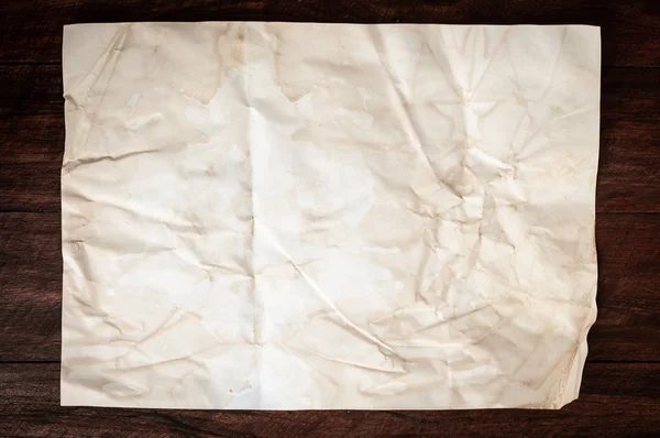 Tekstura Tło Zmięty Papier Wieku Spot Plama — Zdjęcie stockowe