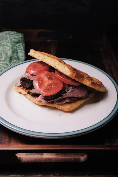 ketogenic mozzarella bread home made steak sandwich