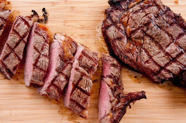 fresh bbq seared ribeye steak