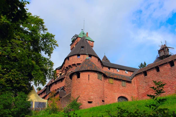 Haut Koenigsbourg Also Known Chateau Hout Koenigsbourg Alsace France — стоковое фото