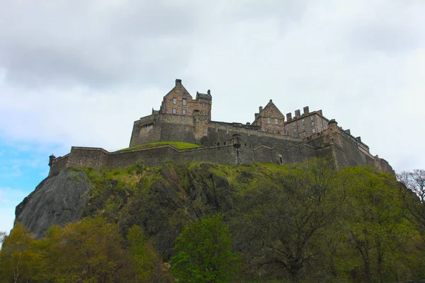 Edinburgh Castle Rock Famoso Lugar Escocia — Foto de Stock