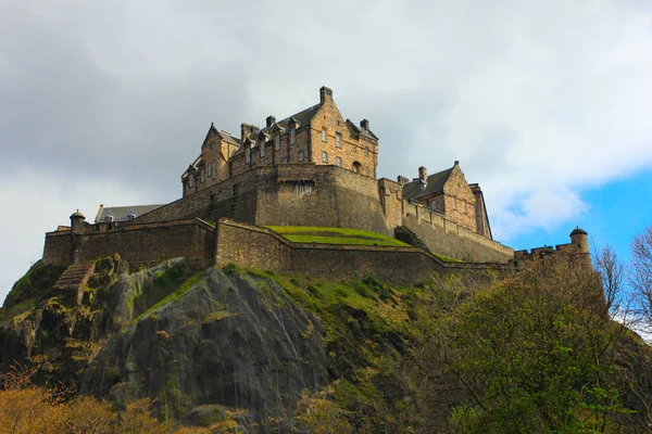 Edinburgh Castle Rock Berühmter Ort Schottland — Stockfoto