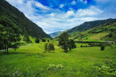 avusturya alplerinde yüksek tauern dağlarında rauris vadisi, salzburg arazi en güzellik ve ünlü vadi