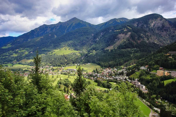Πόλη Σπα Bad Gastein Στις Αυστριακές Άλπεις Ψηλό Tauern Βουνό — Φωτογραφία Αρχείου