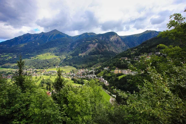 Πόλη Σπα Bad Gastein Στις Αυστριακές Άλπεις Ψηλό Tauern Βουνό — Φωτογραφία Αρχείου