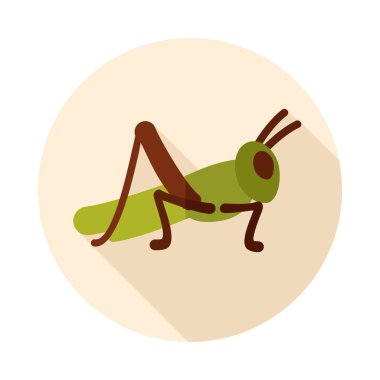 Çekirge çekirgesi ikonu. Tarım işareti. Web sitenizin tasarımı için grafik sembolü, logo, uygulama, UI. Vektör illüstrasyonu, EPS10.