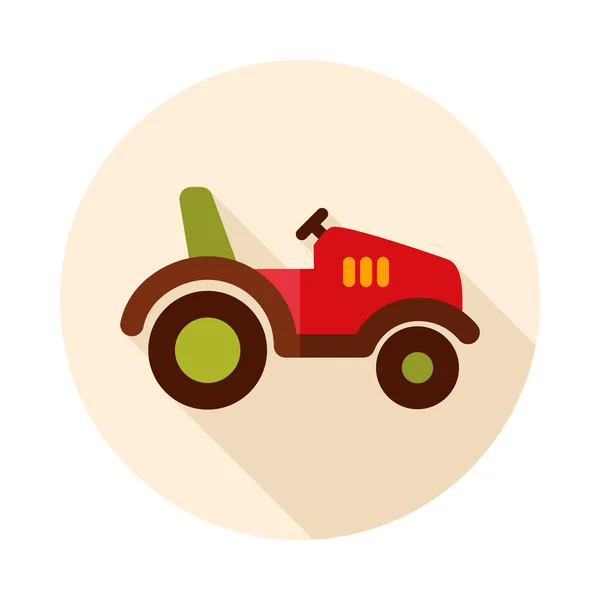 Icône Tracteur Machine Fermier Panneau Agricole Symbole Graphique Pour Conception — Image vectorielle