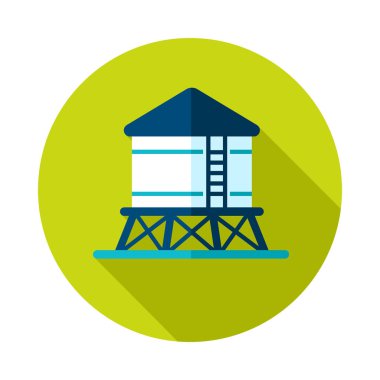 Su kulesi ikonu. Tarım işareti. Web sitenizin tasarımı için grafik sembolü, logo, uygulama, UI. Vektör illüstrasyonu, EPS10.