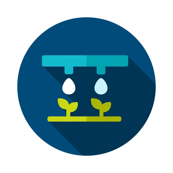 滴灌系统图标 农业标志 图形符号为您的网站设计 应用程序 用户界面 病媒说明 Eps10 — 图库矢量图片