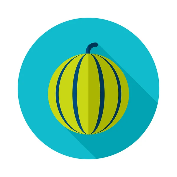 Vlakke Watermeloen Icoon Landbouwteken Grafiek Symbool Voor Website Ontwerp Logo — Stockvector
