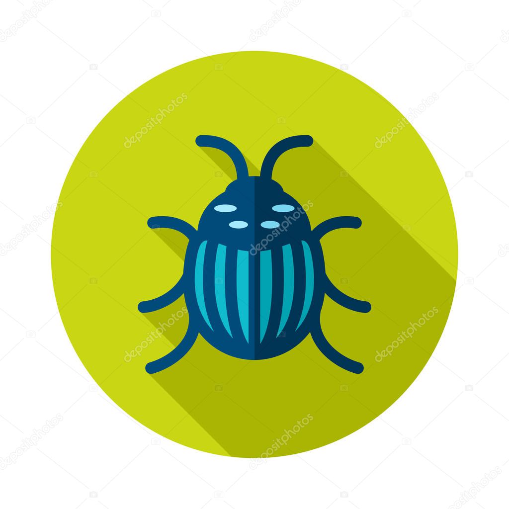 Colorado beetle icon. Agriculture sign. Graph symbol for your web site design, logo, app, UI. Vector illustration, EPS10.