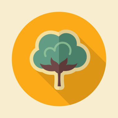 Pamuk yassı ikon. Tarım işareti. Web sitenizin tasarımı için grafik sembolü, logo, uygulama, UI. Vektör illüstrasyonu, EPS10.