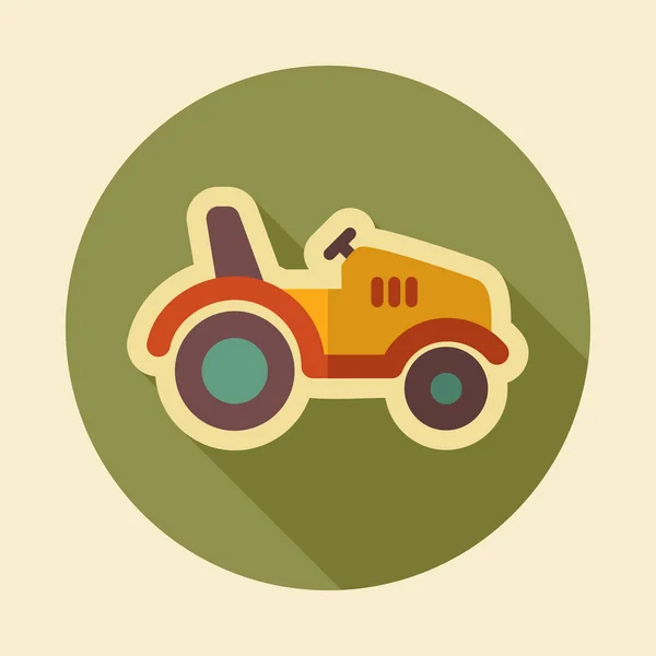 Traktor Ikone Landmaschinen Landwirtschaftszeichen Grafik Symbol Für Ihr Webseiten Design — Stockvektor