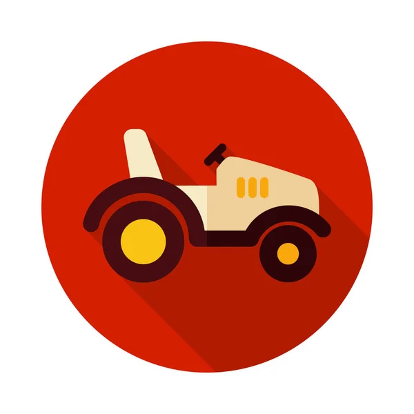 Значок Трактора Фермерская Машина Знак Сельского Хозяйства Графический Символ Вашего — стоковый вектор