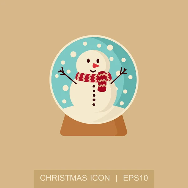 눈사람 아이콘 크리스마스 공입니다 받으세요입니다 크리스마스 템플릿입니다 일러스트 — 스톡 벡터