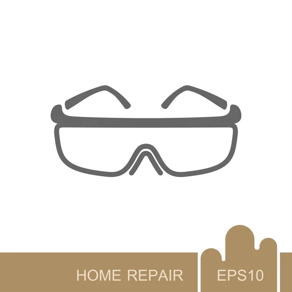 Safety goggles icon — Stock Vector