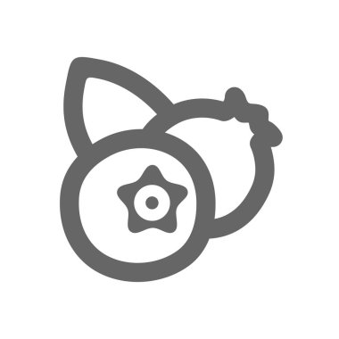 Yaban mersini simgesi. Mavi Berry meyve işareti