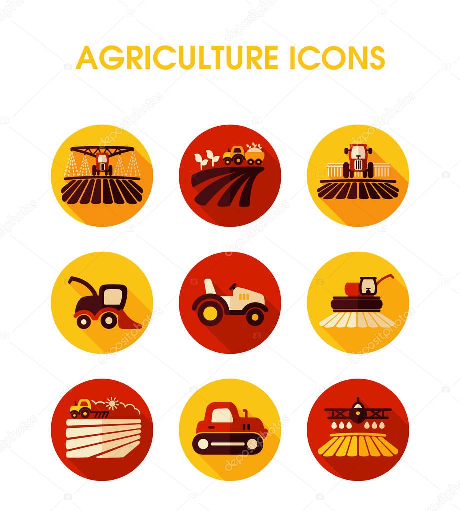 Farm Field icon. Agriculture transport sign. Graph symbol for your web site design, logo, app, UI. Vector illustration, EPS10