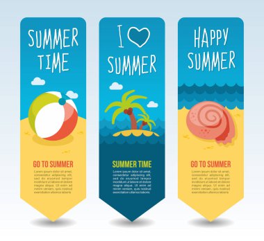 Seyahat ve tatil vektör afiş