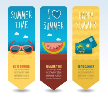 Seyahat ve tatil vektör afiş