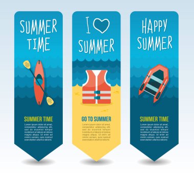 Seyahat ve tatil vektör afiş