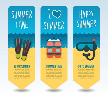 Seyahat ve tatil vektör afiş