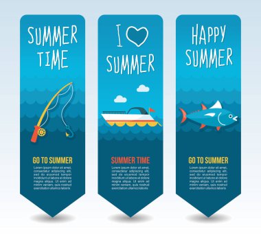 Seyahat ve tatil vektör afiş