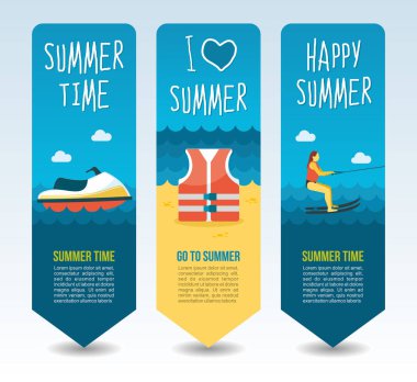 Seyahat ve tatil vektör afiş