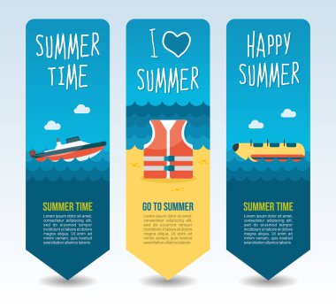 Seyahat ve tatil vektör afiş