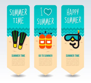 Seyahat ve tatil vektör afiş