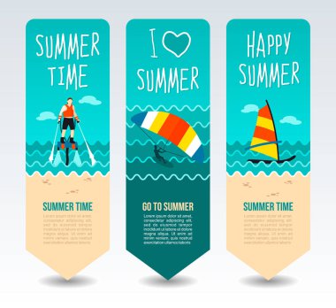 Seyahat ve tatil vektör afiş