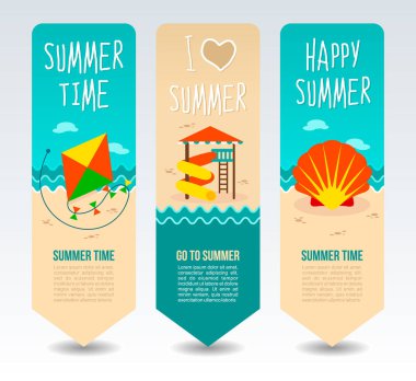 Seyahat ve tatil vektör afiş