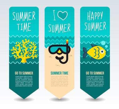 Seyahat ve tatil vektör afiş