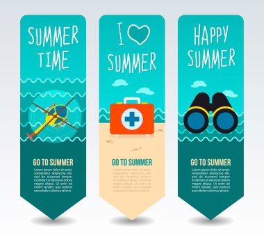 Seyahat ve tatil vektör afiş