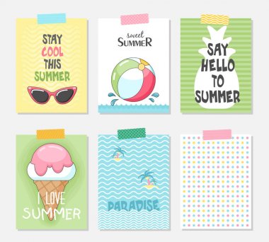 Yaz parlak vektör kümesi