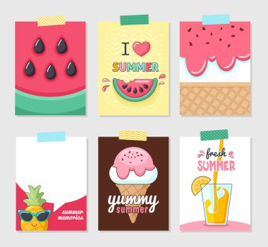 Yaz parlak vektör kümesi